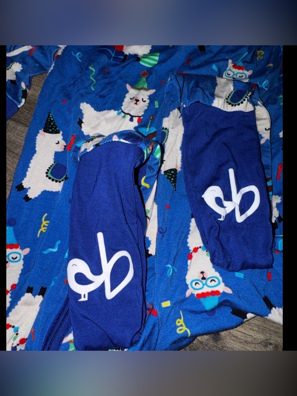 Birdie Bean Birthday Llama Party Convertible Footie Bamboo 3T - Picture 12 of 12